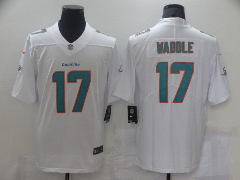 Men Miami Dolphins #17 Waddle White Nike Vapor Untouchable Limited 2021 NFL Jersey->baltimore ravens->NFL Jersey